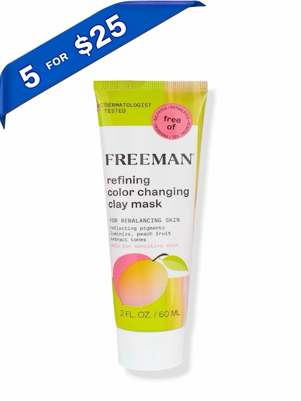 ⚡️ Freeman Skincare Freeman Refining Color Changing Mask 2oz